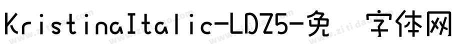 KristinaItalic-LDZ5字体转换