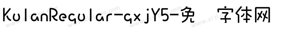 KulanRegular-gxjY5字体转换