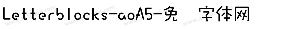 Letterblocks-aoA5字体转换
