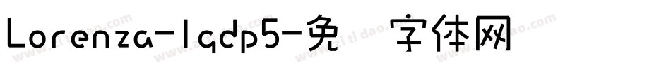 Lorenza-lgdp5字体转换