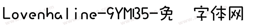 Lovenhaline-9YMB5字体转换