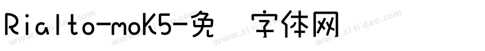 Rialto-moK5字体转换