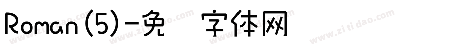 Roman(5)字体转换