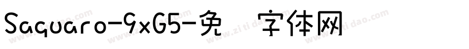 Saguaro-9xG5字体转换