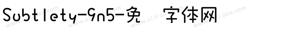Subtlety-9n5字体转换