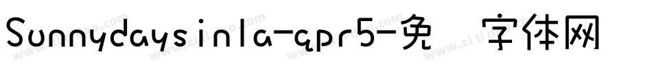 Sunnydaysinla-qpr5字体转换