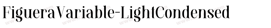 FigueraVariable-LightCondensed字体转换