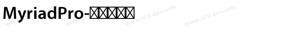 MyriadPro字体转换