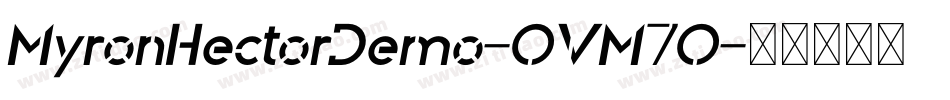 MyronHectorDemo-OVM7O字体转换