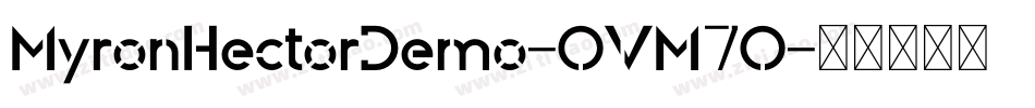MyronHectorDemo-OVM7O字体转换
