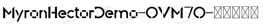 MyronHectorDemo-OVM7O字体转换