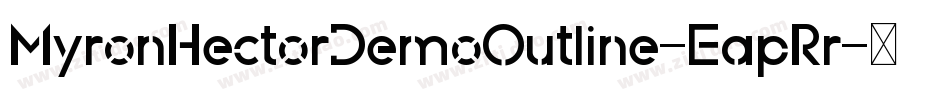 MyronHectorDemoOutline-EapRr字体转换