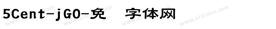 5Cent-jGO字体转换