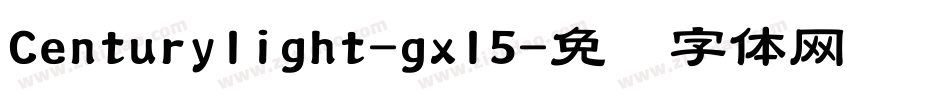 Centurylight-gxl5字体转换