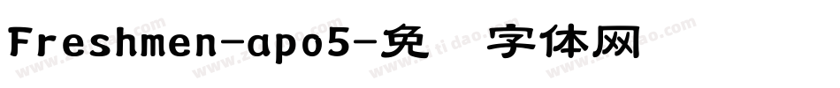 Freshmen-apo5字体转换