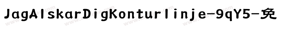 JagAlskarDigKonturlinje-9qY5字体转换