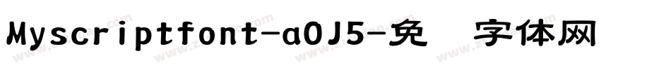 Myscriptfont-aOJ5字体转换