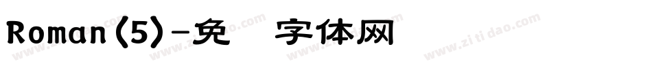 Roman(5)字体转换
