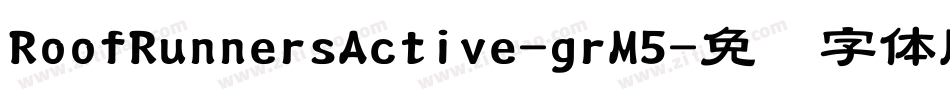 RoofRunnersActive-grM5字体转换