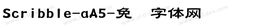 Scribble-aA5字体转换