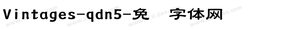 Vintages-qdn5字体转换