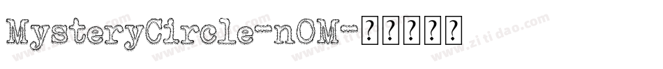 MysteryCircle-nOM字体转换