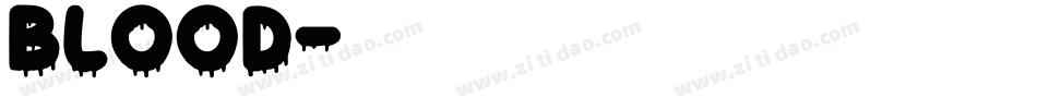 Blood字体转换