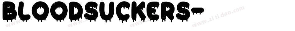 Bloodsuckers字体转换
