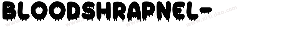 bloodshrapnel字体转换