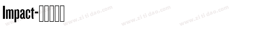 Impact字体转换