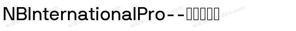 NBInternationalPro-字体转换