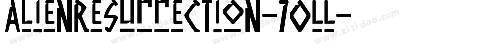 AlienResurrection-7Oll字体转换