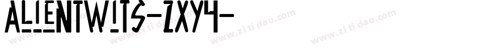 AlienTwits-zXY4字体转换