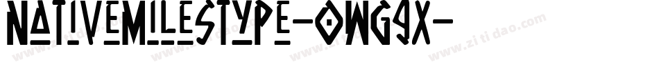 Nativemilestype-0Wg9X字体转换