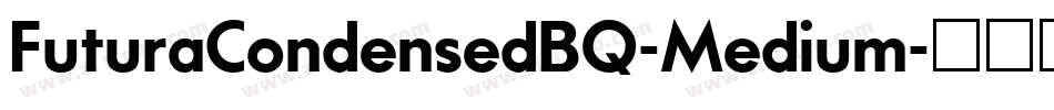FuturaCondensedBQ-Medium字体转换