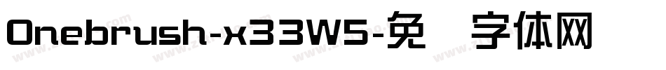 Onebrush-x33W5字体转换