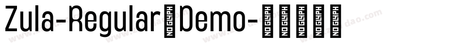 Zula-Regular_Demo字体转换