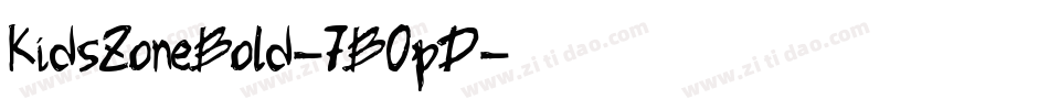 KidsZoneBold-7BOpD字体转换