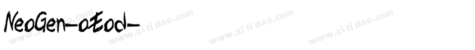 NeoGen-oEod字体转换