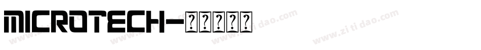 MicroTech字体转换