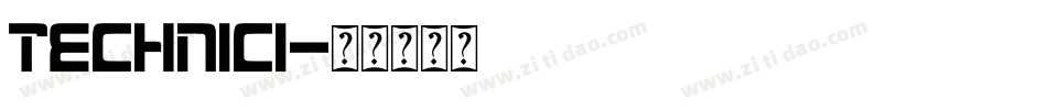 TECHNICI字体转换
