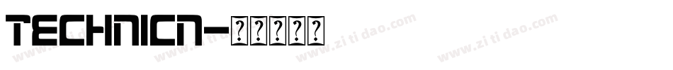TECHNICN字体转换