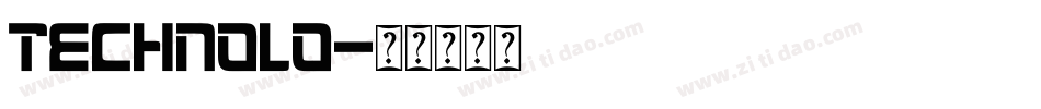 TECHNOLO字体转换