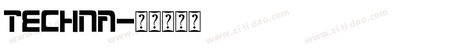 Techna字体转换