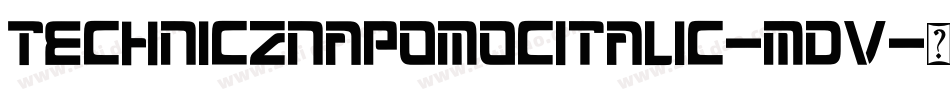 TechnicznapomocItalic-mdv字体转换