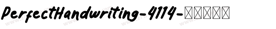 PerfectHandwriting-4114字体转换