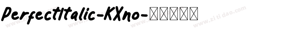 PerfectItalic-KXno字体转换