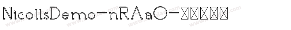 NicollsDemo-nRAaO字体转换