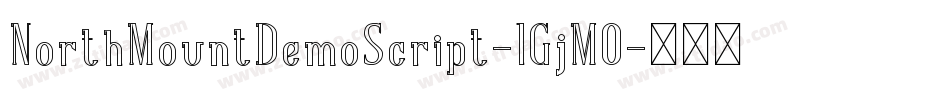 NorthMountDemoScript-1GjM0字体转换