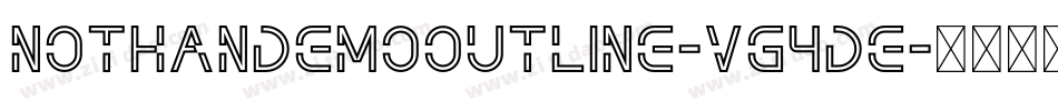 NothanDemoOutline-VG4De字体转换